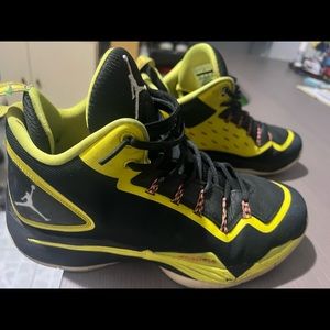 Authentic Jordans, Black and Yellow